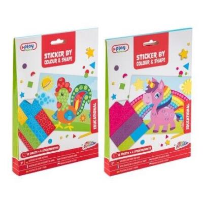 Opakowanie Wyklejanie po kształtach 12 plansz MIX