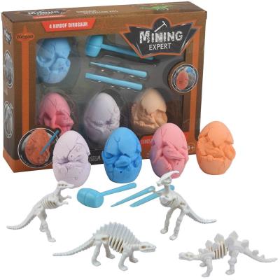 Opakowanie Wykopaliska paleontolog kolorowe jaja 4szt