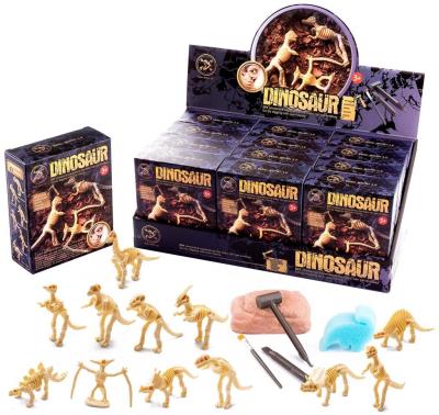 Opakowanie Wykopaliska paleontolog szkielet dinozaura