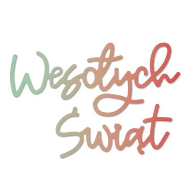 Wykrojnik- Wesołych świąt. Wydawca: Dalprint. SmakLiter.pl Opakowanie Wykrojnik- Wesołych świąt