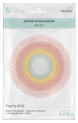 Opakowanie Wykrojniki - koła z falbanką 5szt