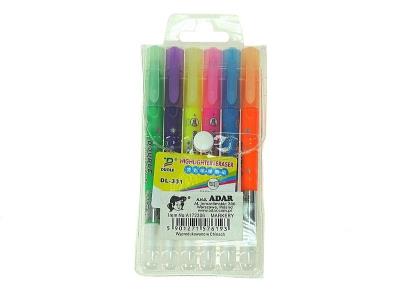 Wymazywalne markery z gumką 6 kolorów. Wydawca: ADAR. SmakLiter.pl Opakowanie Wymazywalne markery z gumką 6 kolorów