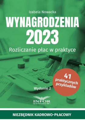 Wynagrodzenia 2023 w.2. Autor: Nowacka Izabela. SmakLiter.pl Okładka książki Wynagrodzenia 2023 w.2