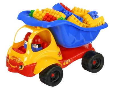 Wywrotka Bączek z klockami. Wydawca: Baczek. SmakLiter.pl Opakowanie Wywrotka Bączek z klockami