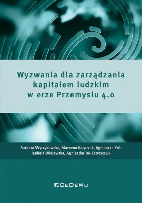 Okładka książki Wyzwania dla zarządzania kapitałem ludzkim w erze Przemysłu 4.0