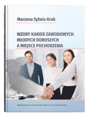 Okładka książki Wzory karier zawodowych młodych dorosłych a miejsce pochodzenia
