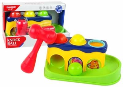 Opakowanie Zabawka do wbijania piłeczek+tor+ młotek