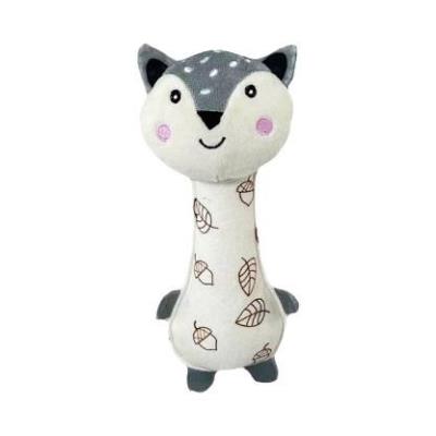 Zabawka z dźwiękiem lisek szary 17cm. Wydawca: Tulilo. SmakLiter.pl Opakowanie Zabawka z dźwiękiem lisek szary 17cm