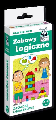 Zabawy logiczne. Zagadki obrazkowe. Kapitan Nauka wyd. 4. Autor: Natalia Minge, Krzysztof Minge. SmakLiter.pl Okładka książki Zabawy logiczne. Zagadki obrazkowe. Kapitan Nauka wyd. 4