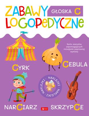 Zabawy logopedyczne. Zeszyt 4. Autor:   Praca zbiorowa. SmakLiter.pl Okładka książki Zabawy logopedyczne. Zeszyt 4