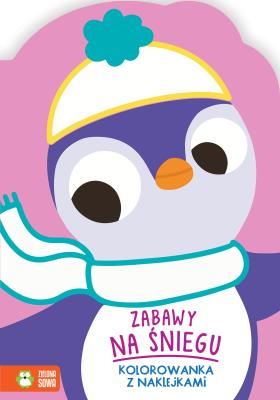 Okładka książki Zabawy na śniegu. Zimowe kolorowanie