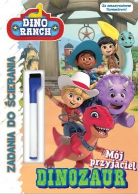 Okładka książki Zadania do ścierania. Dino ranch. Część 1
