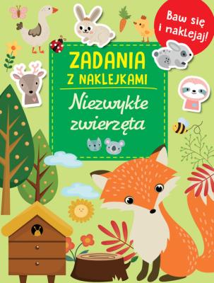 Okładka książki Zadania z naklejkami. Niezwykłe zwierzęta