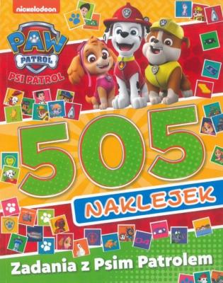 Okładka książki Zadania z Psim Patrolem Psi Patrol 505 naklejek. Część 2