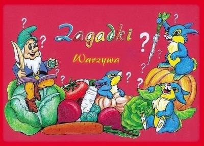 Zagadki. Warzywa. Autor: Maria Majchrzak. SmakLiter.pl Okładka książki Zagadki. Warzywa