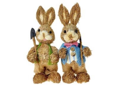 Opakowanie Zając słomiany 25cm MIX