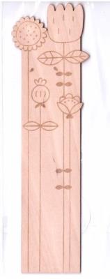 Opakowanie Zakładka drewniana - Polne kwiaty