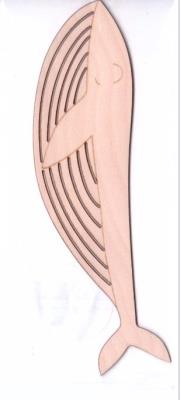 Opakowanie Zakładka drewniana - Wieloryb