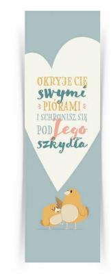 Zakładka duża - Okryje cię - ptaki. Wydawca: Szaron. SmakLiter.pl Opakowanie Zakładka duża - Okryje cię - ptaki