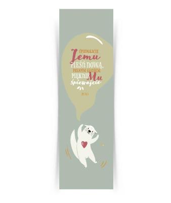 Opakowanie Zakładka duża - Śpiewajcie Jemu - miś