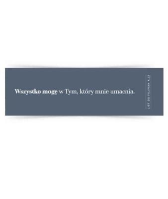 Zakładka duża - Wszystko mogę w tym. Wydawca: Szaron. SmakLiter.pl Opakowanie Zakładka duża - Wszystko mogę w tym