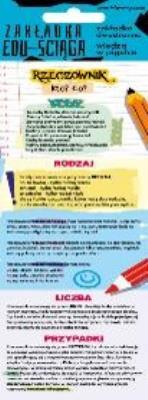 Zakładka edu-ściąga. Rzeczownik. Wydawca: Henry. SmakLiter.pl Opakowanie Zakładka edu-ściąga. Rzeczownik