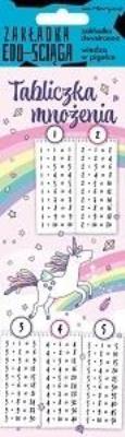 Zakładka edu-ściąga. Tabliczka mnożenia unicorn. Wydawca: Henry. SmakLiter.pl Opakowanie Zakładka edu-ściąga. Tabliczka mnożenia unicorn