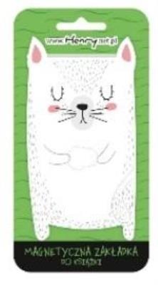 Opakowanie Zakładka magnetyczna biały kot