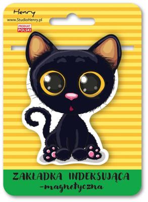 Opakowanie Zakładka magnetyczna - Kot czarny