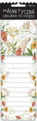 Opakowanie Zakładka magnetyczna notka Kwiaty Boho