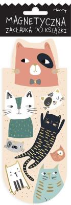 Opakowanie Zakładka magnetyczna owal Beżowe koty