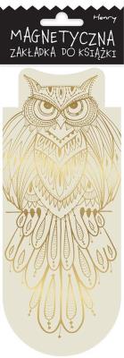 Opakowanie Zakładka magnetyczna owal Złota sowa