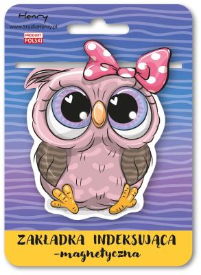 Zakładka magnetyczna - Sowa adult. Wydawca: Henry. SmakLiter.pl Opakowanie Zakładka magnetyczna - Sowa adult