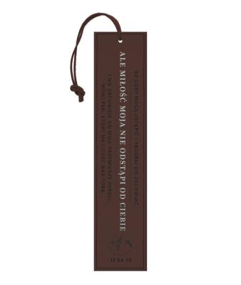 Zakładka skórzana - Bo góry mogą. Wydawca: Szaron. SmakLiter.pl Opakowanie Zakładka skórzana - Bo góry mogą