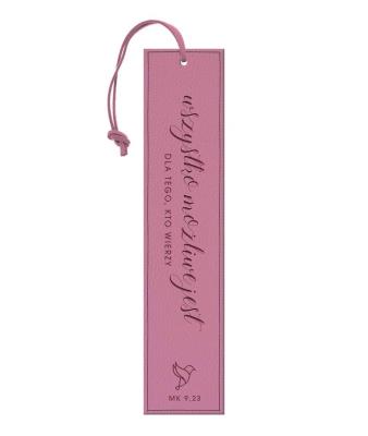 Zakładka skórzana - Wszystko możliwe jest. Wydawca: Szaron. SmakLiter.pl Opakowanie Zakładka skórzana - Wszystko możliwe jest