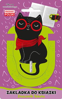 Zakładka znacznik tekstu Kot w okularach. Wydawca: Henry. SmakLiter.pl Opakowanie Zakładka znacznik tekstu Kot w okularach