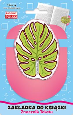 Opakowanie Zakładka znacznik tekstu Liść Monstery