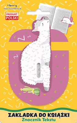 Zakładka znacznik tekstu Śpiąca Lama. Wydawca: Henry. SmakLiter.pl Opakowanie Zakładka znacznik tekstu Śpiąca Lama