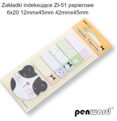Zakładki indeksujące 12x45mm 6x20szt papierowe. Wydawca: PENWORD. SmakLiter.pl Opakowanie Zakładki indeksujące 12x45mm 6x20szt papierowe
