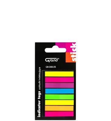 Zakładki indeksujące GR-083-25 GRAND. Wydawca: Grand. SmakLiter.pl Opakowanie Zakładki indeksujące GR-083-25 GRAND