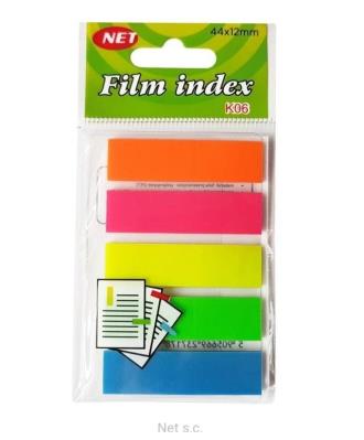 Zakładki indeksujące neon transparentne 5x25K. Wydawca: NET. SmakLiter.pl Opakowanie Zakładki indeksujące neon transparentne 5x25K