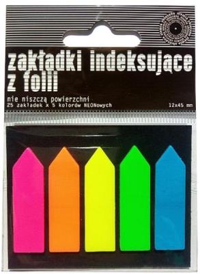 Zakładki indeksujące PET neon. Wydawca: Ziemia Obiecana. SmakLiter.pl Opakowanie Zakładki indeksujące PET neon