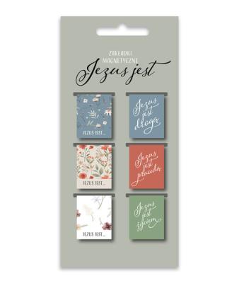 Zakładki magnetyczne - Jezus jest 6szt. Wydawca: Szaron. SmakLiter.pl Opakowanie Zakładki magnetyczne - Jezus jest 6szt