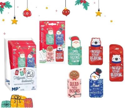 Zakładki magnetyczne święta 4szt. Wydawca: MP Main Paper. SmakLiter.pl Opakowanie Zakładki magnetyczne święta 4szt