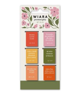 Opakowanie Zakładki magnetyczne - Wiara 6szt
