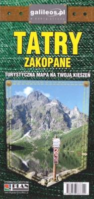 Okładka książki Zakopane, Tatry - mapa kieszonkowa laminowana