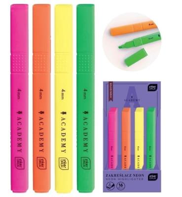 Opakowanie Zakreślacz Academy neonowy mix (16szt)