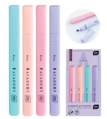 Opakowanie Zakreślacz Academy pastelowy mix (16szt)