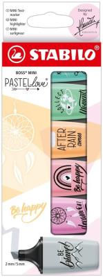 Opakowanie Zakreślacz Boss Mini Pastellove 10 kolorów STABILO