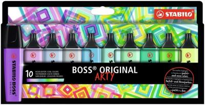 Opakowanie Zakreślacz Boss Original Arty 10 kolorów chłodnych